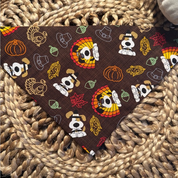 Thanksgiving Fall Customizable Dog Bandanna Sizes Available XS-XL pls specify - Picture 2 of 3